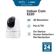 eufy E220 2K Pan and Tilt Home Security Camera for Indoor Surveillance with Human and Pet AI - T8410