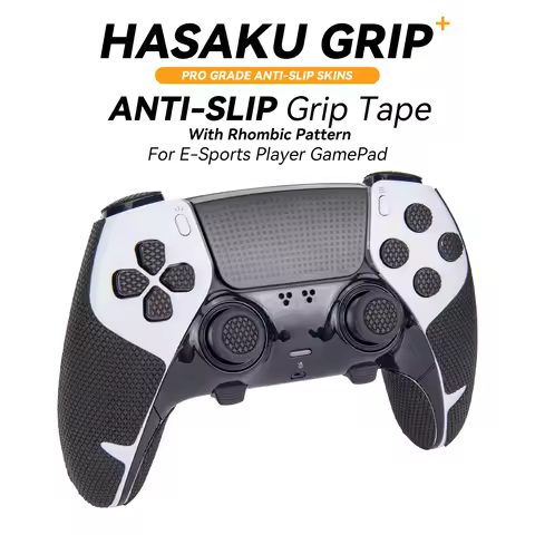 HASAKU Controller Grip Tape Compatible With Playstation 5 DualSense Edge / PS5 Edge Handle,Buttons,T