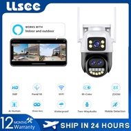 LLSEE/CCTV camera waterproof outdoor camera 9 million pixel waterproof security camera high-definition 9MP with color night mode 360 degree rotation camera/application: ICSEE