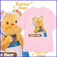 BX Cute Butter Bear Cosplay cloth 3D summer T-shirt for kids adults Anime Short Sleeve Top couple lo