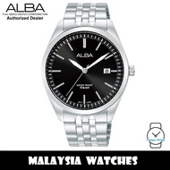 ALBA AS9S15X Quartz Black Dial Mineral Crystal Glass Stainless Steel Case & Strap Watch AS9S15 AS9S1