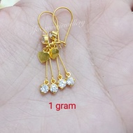 rb2 anting emas muda dewasa 1 gram ( ✔)