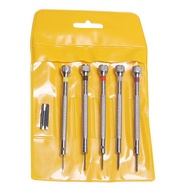 MKR 5pcs Watch ScrewDriver Precision 0.8mm, 1mm, 1.2mm, 1.4mm, 1.6mm 5pcs Glasses Watch Computer Scr