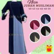 NISA:Jubah Muslimah PlusSize.Jubah Plain Saiz Besar.Jubah Exclusive Plus Size.Jubah Umrah.Jubah Fursan.Jubah Femina