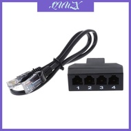 QUU Rj45 To Rj11 1 to 4  Telephone Adapter Connector