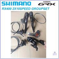 [op061] SHIMANO GRX 2X10 Speed Groupset DUAL CONTROL LEVER ST-RX400 RD-RX400 Front Derailleur FD-RX4