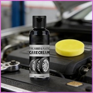 Tire Shine Coating Cream UV Protection Anti Cracking Solution Vehicles Tire Rim Shine Coating Cream 
