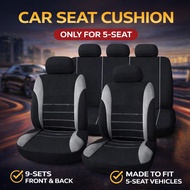 Bossku Car Cushion Cover Set Cushion Kereta Sarung Kusyen Kerusi Persona Bezza Myvi Seat Cover