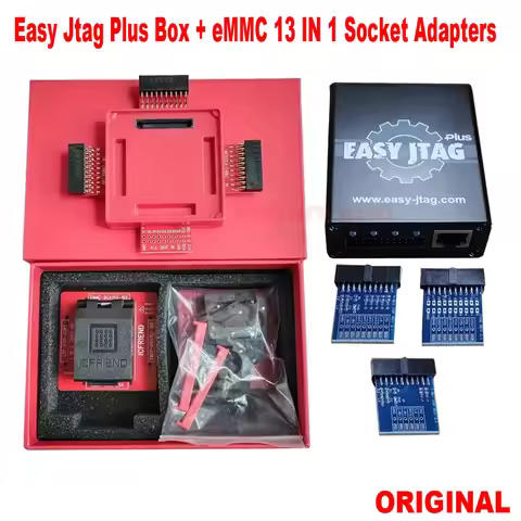 2026 New version Z3X Easy Jtag Plus Box [eSIM Edition] , ICFRIEND E-MATE EMMC BGA 13 IN 1 Socket （IS