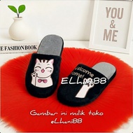 INDOFARM  Cat Fur Slippers Hotel and Home Slippers AdultWanita