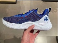 Under Armour CURRY 10 DubNation 勇士配色防滑耐磨低幫 籃球鞋 藍白