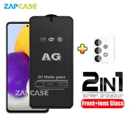 2in1 Tempered Glass Anti Glare Samsung A72 Free Tempered Glass Camera