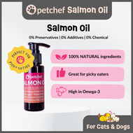 Petchef Food Topper - 100% Salmon Oil - High in Omega-3 - 50ml