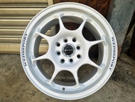New Car Sport Rim Flow Forming WEDSSPORT TC05 Wheels 15x7J 8x100/114.3 ET35 White - Made in Thailand