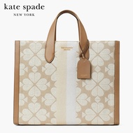 KATE SPADE NEW YORK SPADE FLOWER JACQUARD STRIPED MANHATTAN LARGE TOTE K9030 กระเป๋าสะพาย / กระเป๋าถือ