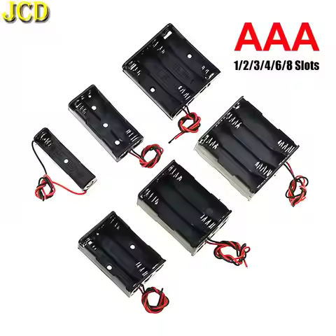 AAA Power Bank Case 1X 2X 3X 4X 6X 8X 1.5V AAA Battery Holder Storage Box 1 2 3 4 6 8 Slots Batterie