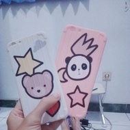 Oppo F1s Cartoon Luggage White Pink Casing