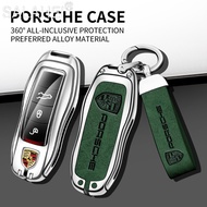 Car Key Cover Case Holder Shell Protector For Porsche Boxster Cayman 987 Panamera Carrera Macan Caye