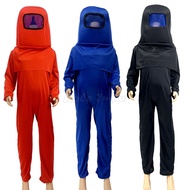 Kids Anime Game Among Us Cosplay Costume Cute Children Halloween Party Stage Show Jumpsuit Sets 6-12