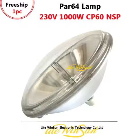 Litewinsune Par Can PAR 64 Lamp 1000w CP62 Medium Theater Studio Lamp Base GX16D CP60/CP61/CP62 220V