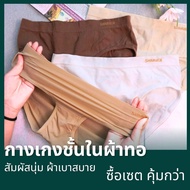 Fine Woven Fabric Underwear shimmer Bikini Style Panty Zone (TIWATIP Shim03)