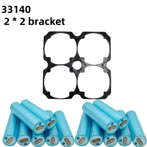 10-30 pcs 33140 Lifepo4 Battery Holder Bracket 33.5mm Aperture 2×2 Anti Vibration Assemble for Diy 1