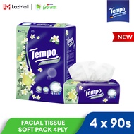 Tempo Facial Tissue Medium 4ply Pear Blossom (4x90s)