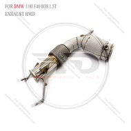HMD Exhaust System High Flow Performance Downpipe for BMW 118i F40 B38 Engine 1.5T With Catalytic He