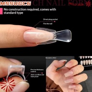 MSSUGC6 60/240/300 Pcs Coffin Nail Forms, 15 Size Oval Acrylic Dual Nail Forms,  Oval No Paper Forms