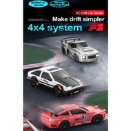 2.4G RC Drift RC Car 4WD 19*9*6.5cm Remote Control Racing Car Multiple car play with together Kids T