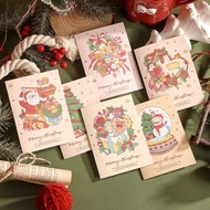 christmas card Amazon Watercolor Gilding Christmas Greeting Card Gift Flower Shop Gift Small Card Ma