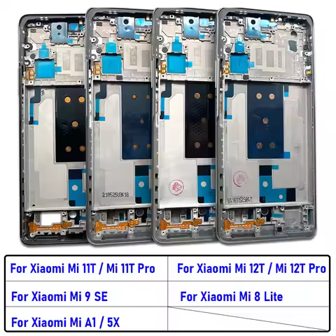 NEW Front Housing Middle Frame Bezel Plate Smartphone Replacement Repair Parts For Xiaomi Mi 8 Lite 