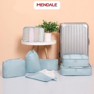 Mendale 7in1 Travel Bag Organizer Storage Bag Packing Bag in Suitcase Set 7Pcs - 7in1