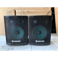 Crown BF-310 500W 10" Woofer 3" Midrange 3" Tweeter 3 Way Karaoke Speaker System (1 Pair)