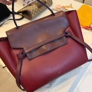 old celine belt bag 酒紅拼色 2016年的 最大號