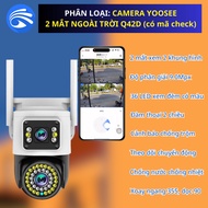 Camera Yoosee ngoài trời Q22S 4K siêu nét chống nước 3 MẮT XEM 2 MÀN HÌNH cùng lúc (BH 1 đổi 1)