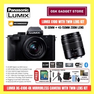 Lumix DC-G100 Mirrorless Camera With Twin Lens Kit | 12-32mm + 45-150mm Zoom Lens | Package Bundle