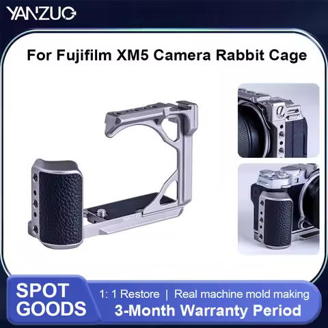 YANZUO Metal Camera Rabbit Cage for Fujifilm X‑M5 Protective Expansion Frame Stabilizer Vlog Shootin