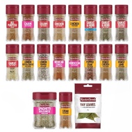MASTERFOODS ASSORTED HERBS & SPICES - GARLIC POWDER, CHILLI FLAKES, PAPRIKA GROUND, CAYENNE PEPPER S