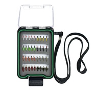 36Pieces/Box Handmade Nymph Fishing Lure Simulating Carp Fly Fishing Bait with Box Fly Fishing Fake 