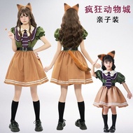 Disney Disney K Clothes Crazy Animal City Costume cos Nick Fox Costume Fox Performance Costume Paren