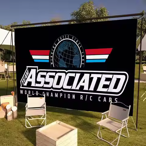 Rc Team Associated Large Size Flags Printing Patterns Interesting Birthday Party Decorations Banner