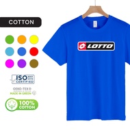 Lotto Baju T Shirt Premium Cotton Tshirt Men Women Unisex Baju Lelaki Wanita Plus Size Xs 5xL M01C