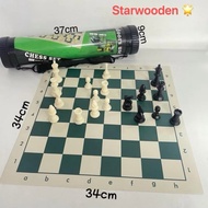 Chess Mat Set Chess Mat With Pieces Chess Board Set Mat And Bag Easy To Carry Roll-up Campaing trave