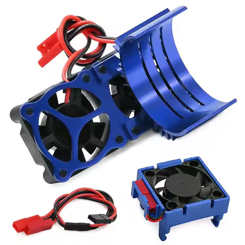 RC VXL-3s ESC Cooling Fan Motor Dual Fan Set Compatible Traxxas Slash 4x4 Stampede 4x4 Rustler 4x4 H