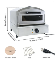 Mideca Pizza Oven Gas portable gas oven for pizza 12 Inch Pizza Oven tainless type pizza oven 2 laye
