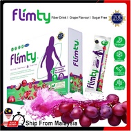 Flimty Fiber Drink Grape Flavor - Antioxidant, Slim Detox Diet / Minuman Serat Flimty Perisa Anggur
