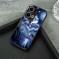 How to Train Your Dragon Toothless (2) Phone Case Glass For Oppo A6X A52 A54 A74 4G A79 5G A94 AX7 R