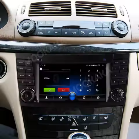 Android 14 Auto Stereo For Mercedes Benz E W211 E280 E200k 2005-2008 Car Radio Carplay GPS Navigatio