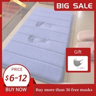 Non Slip Mat Microfibre Thickened  Memory Foam Anti Slip Mat Toilet Bath Bathroom Long Floor Mat carpet